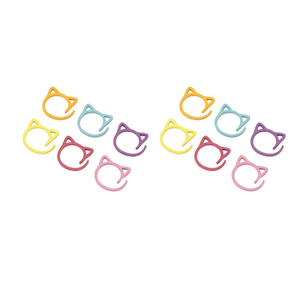 24pcs Zinc Alloy Stitch Markers Metal Crochet Markers Marker Set Knitting Stitch Markers Sewing
