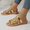 Fashionable and Minimalist Sandals, Summer New Flat Bottomed Casual Versatile Women's Slippers