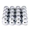 Honda Genuine Type Wheel Chrome Spherical Set 4-Lug Nuts, Plated, Seat, 16-Piece