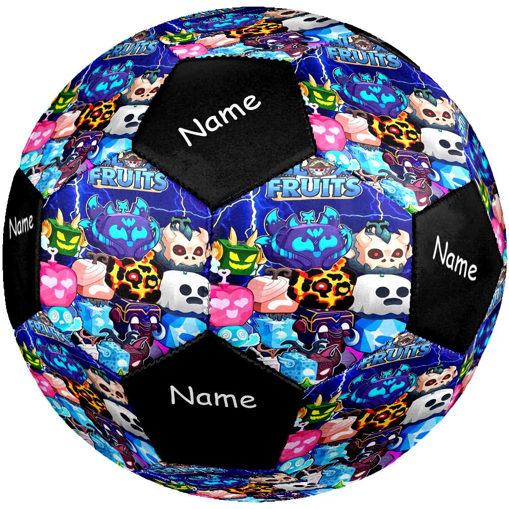 Custom Name Blox Fruits Theme Size 5 Soccer Ball, Suitable for Both Indoor and Outdoor Matches, a Gift Suitable for Everyone.