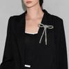 Sparkly Crystal Diamond Bow Brooch Anti Glare Tassel Sparkling Diamond Brooch  Blazer Accessory