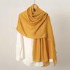 Autumn/Winter Trendy Solid Color Linen Women's Scarf – Southeast Asia Popular Cotton & Linen Feel Long Scarf