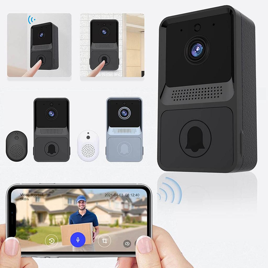Doorbell Camera Wireless, Smart Wireless Doorbell WiFi Hd Camera Video Phone Intercom Smart Security Intercom