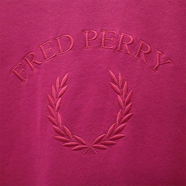 Fred Perry Толстовка с длинным рукавом 10 розовая пот Женская Б/У