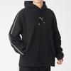 Puma Флисовая толстовка с принтом металлической фольги, мужская толстовка, черная 587139-01