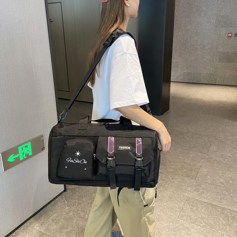 Большая вместительная портативная сумка-мессенджер, дорожная водоотталкивающая сумка, унисекс, студенческая дорожная сумка через плечо