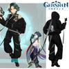 Genshin Xiao Impact Cosplay Costume Daily Work Clothes Uniform Party Black Suit