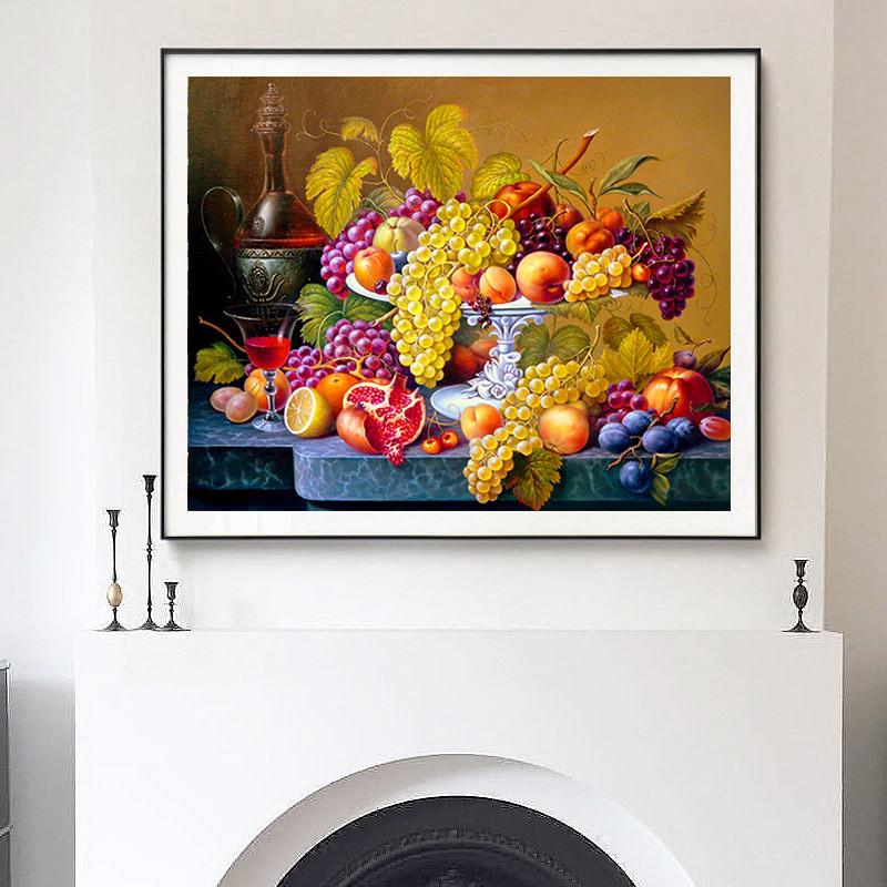 5D Diy Алмазная картина Полные изображения Кухня Алмазная мозаика Вышивка со стразами