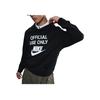 Nike Club SS25 Comfortable Fashion Letter Long Sleeve Sweatshirt Men sweatshirt Black IB8409-010