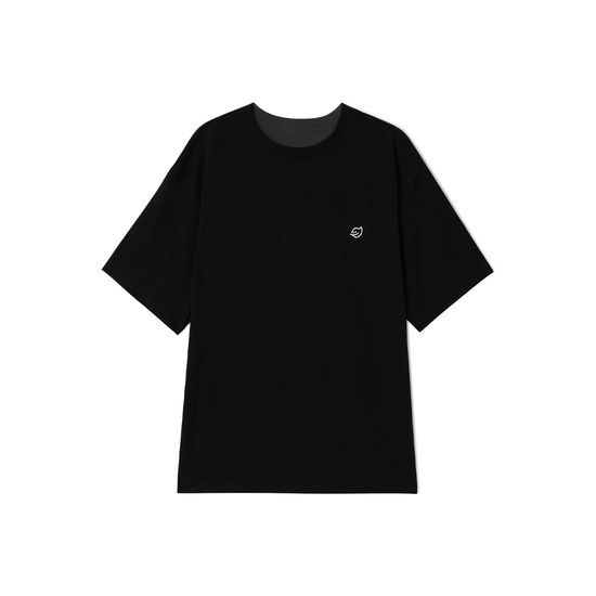 [NEW BUDDY] New Buddy Relax Fit Logo T-Shirt - Black