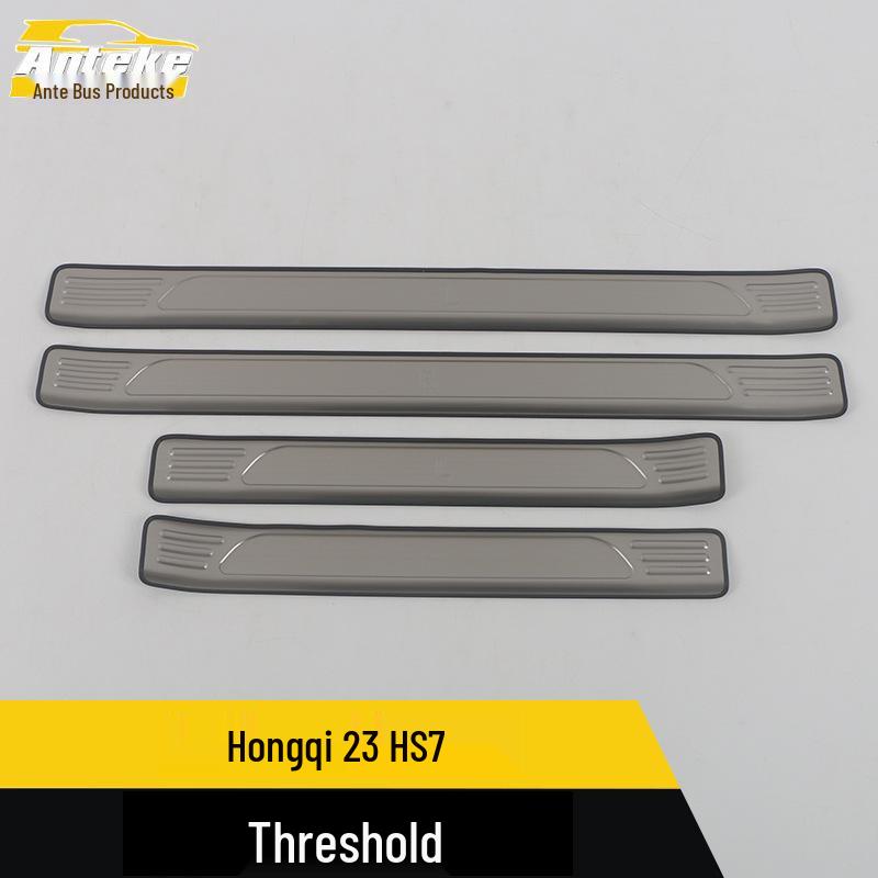 Compatible with Hongqi 23 HS7 Door Sill Trim, Bumper Pedal Sticker, Car Decorative Accessory.