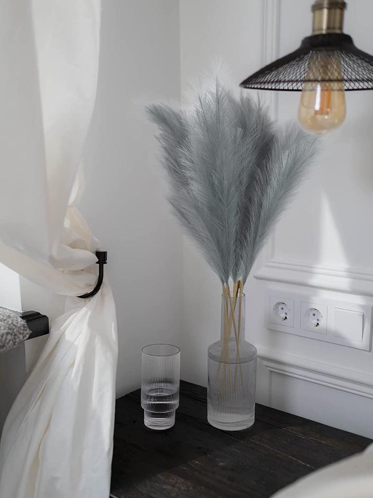 4 шт. стебли, большие искусственные пампасы высотой 110 см, искусственные пампасы, цветочные искусственные пампасы, ветки травы, растения для домашней кухни, декор в стиле бохо