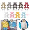 Craft Bear Pattern Decoration DIY Doll Clothes Mini Buttons Clothing Sewing Buckle Metal Buckles