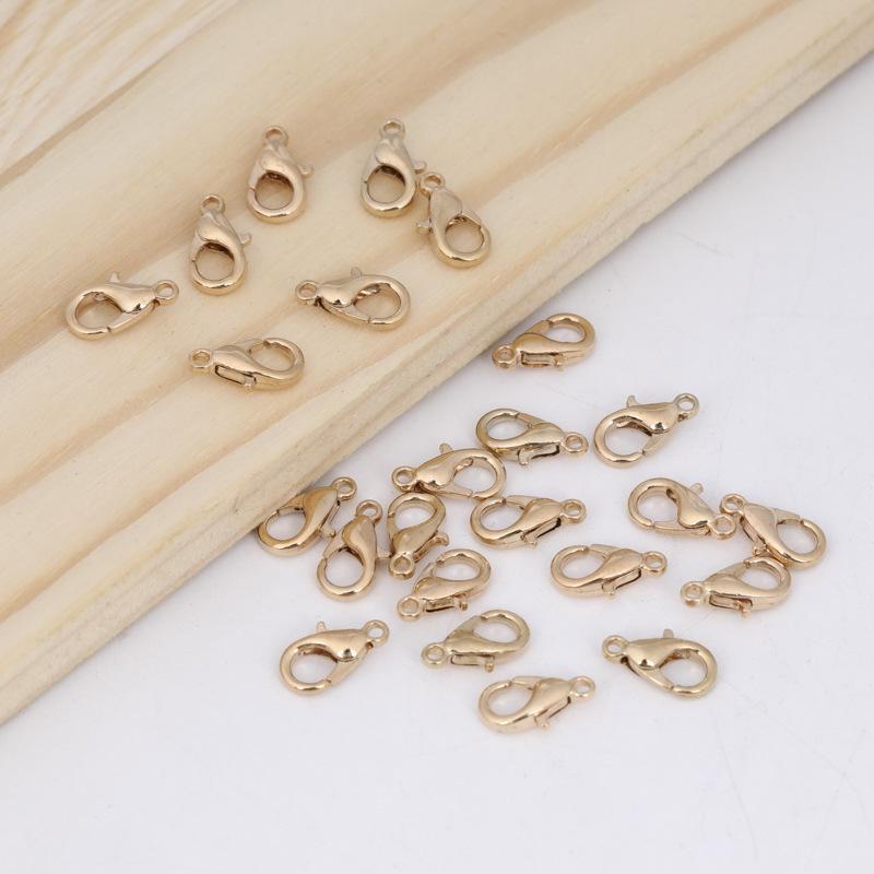 Застежка-карабин из сплава для самодельных ожерелий, браслетов, брелоков и аксессуаров для багажа