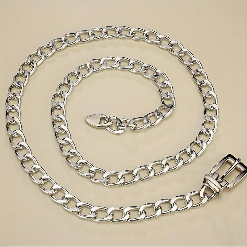 Multi Layer Punk Silver Metal Chain Belts For Women Long Tassel Waist Gold Chain Dress Belt Female Jeans Waistband Body Chain