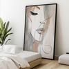 Elegance In Brushstrokes Elegance In Brushstrokes, 70X100 Cm, Dark Brown Wooden Frame, 230 Gsm Matte Paper