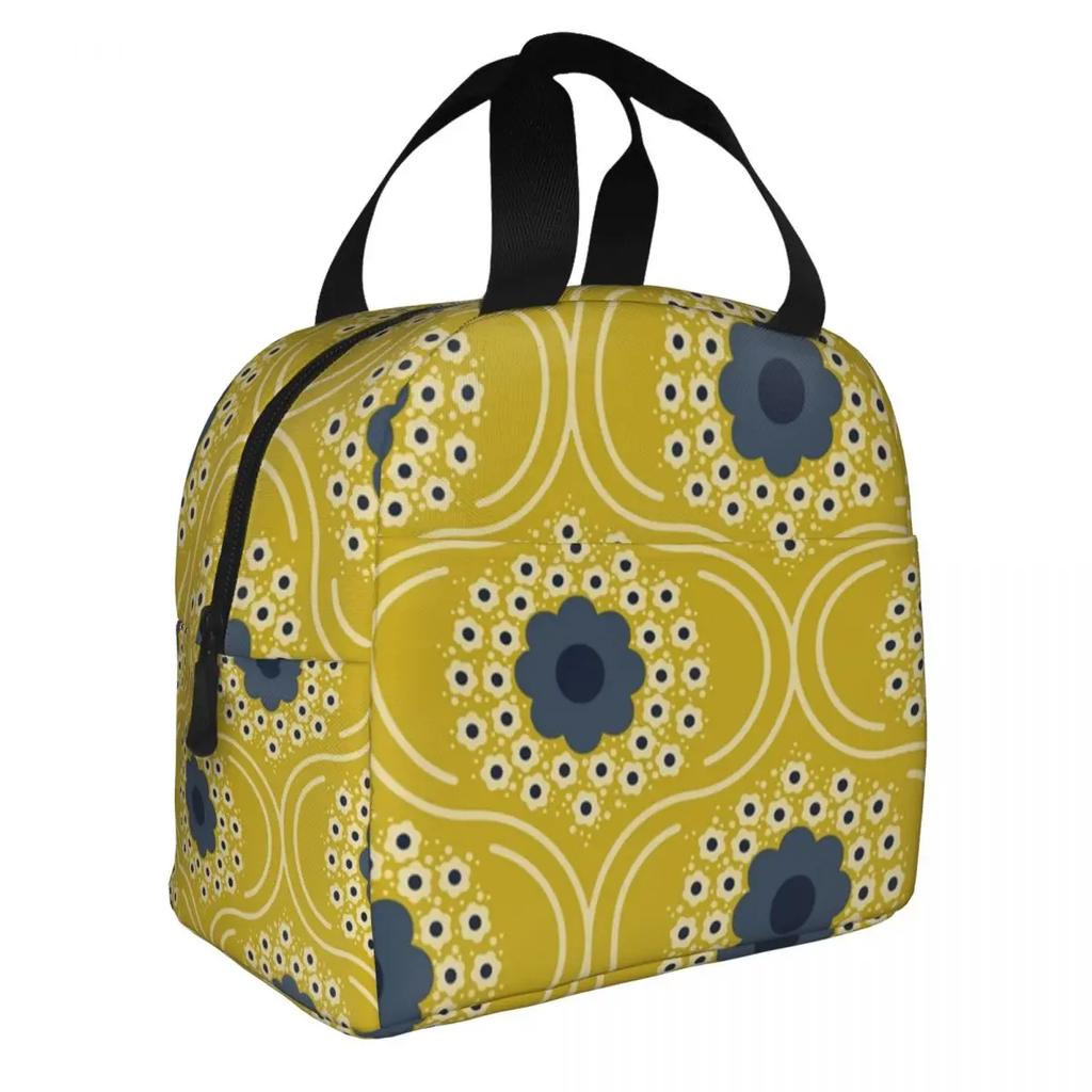 Orla Kiely Bubble Flowers Изолированная Сумка Для Обеда Для Женщин Герметичная Скандинавская Термосумка-холодильник Для Обеда Пляж Кемпинг Путешествия