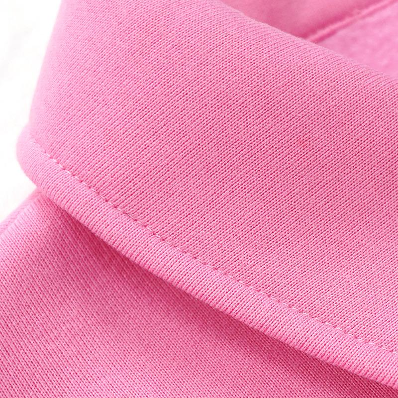 Розовый свитер Барби в европейском и американском стиле, модный спортивный костюм с вышивкой логотипа, пуловер с длинными рукавами, флисовый костюм-свитер