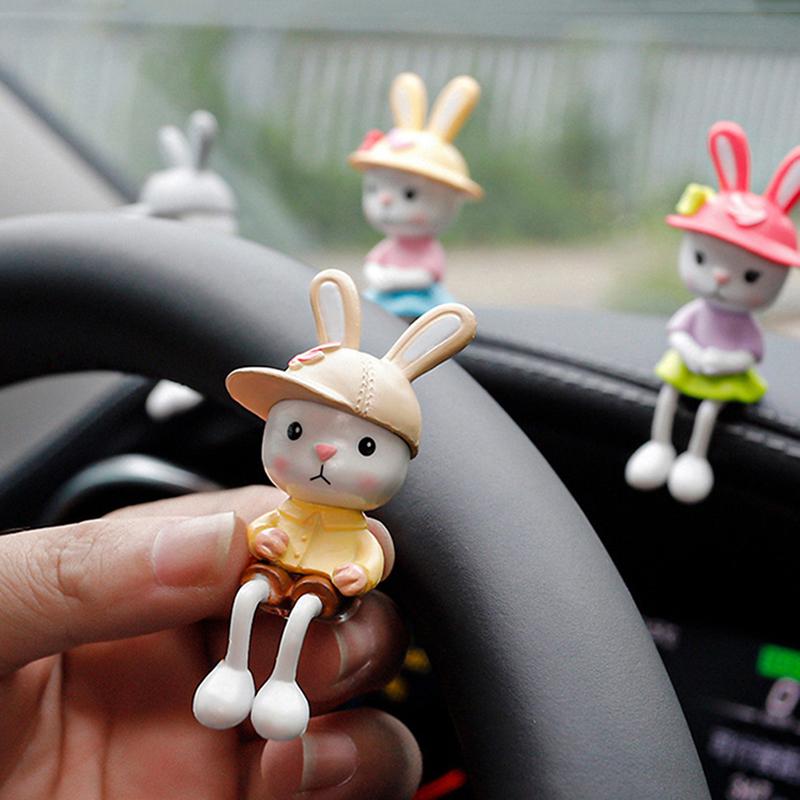 4 шт./компл. маленькие подвесные ножки кролика украшение для салона автомобиля настольное украшение