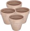 Лот из 4 горшков с цветами на террасе Мока - 15 см с бордюром - Pour l'intérieur et le jardin - KOTARBAU®