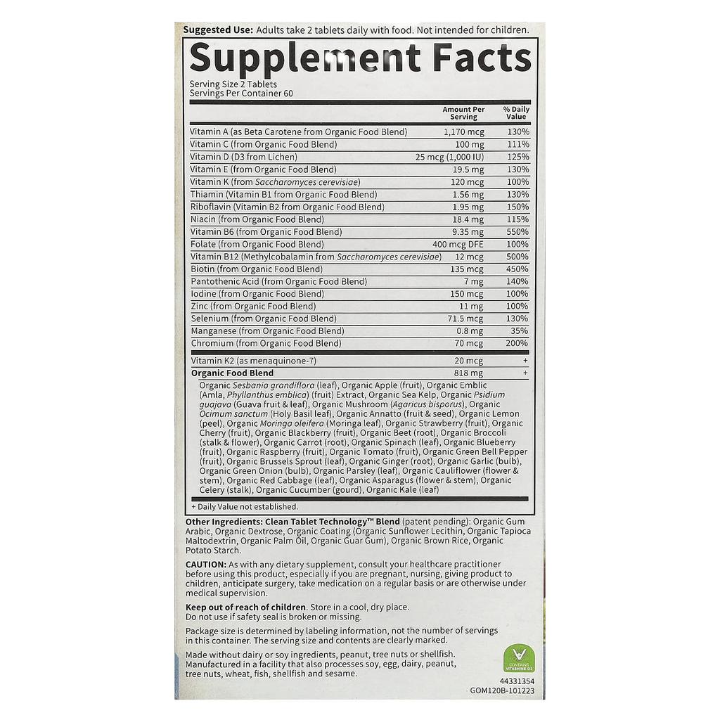 Mykind Organics, Men's Multi, Veggie Tablets, 120 Tablets