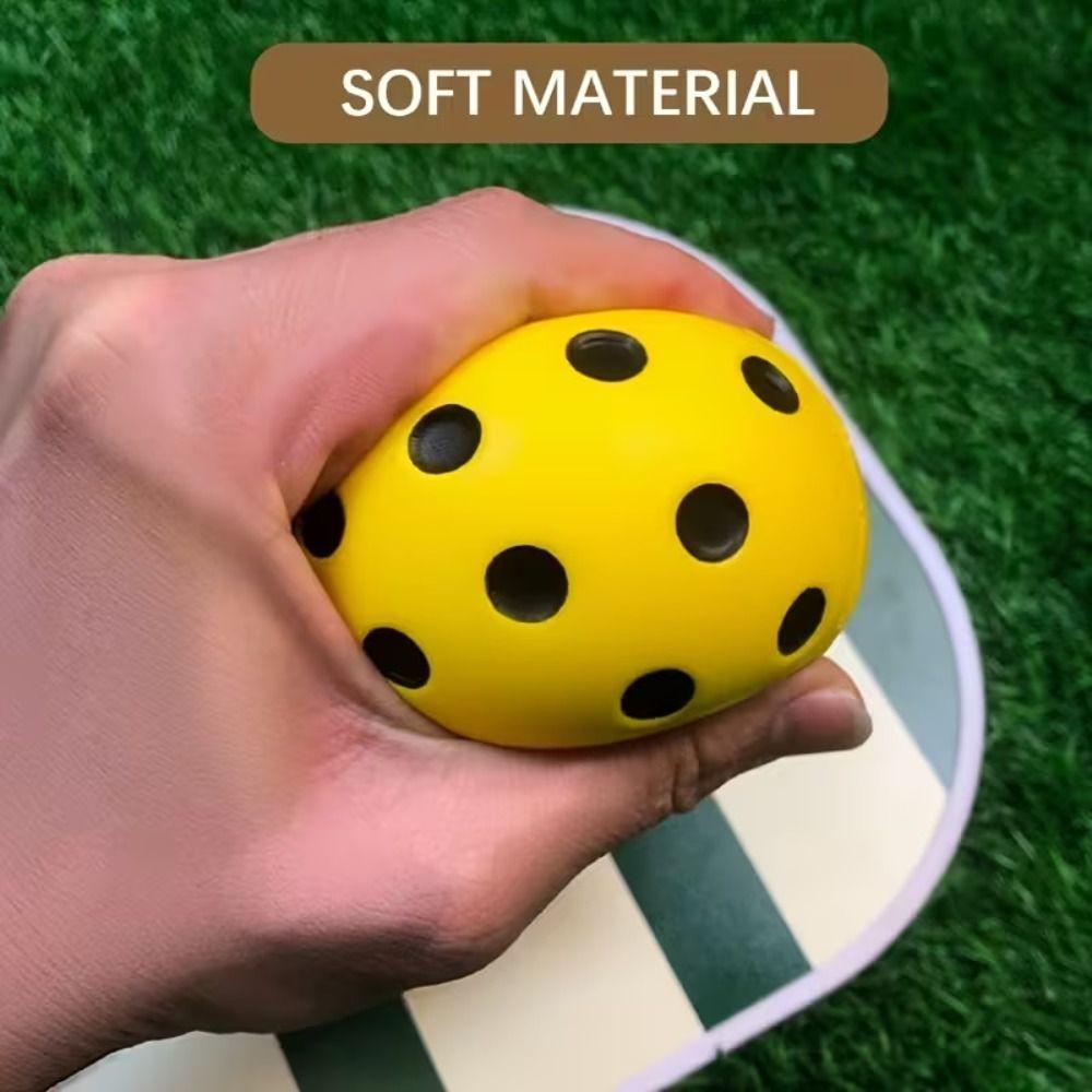 High Bounce Pickleball Training Balls Silent Quiet Pickleball Balls  Indoor Entertainment
