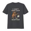 Scottish Highland Cow T Shirt Funny SweaT I Cant Keep Calm Im Scotland Lover Pride vintage Washed Unisex graphic Versatile