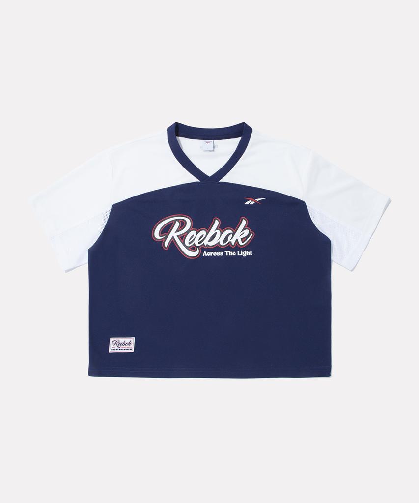 Reebok Оригинальная футболка с коротким рукавом Colorblock с логотипом (W) - военно-морской флот