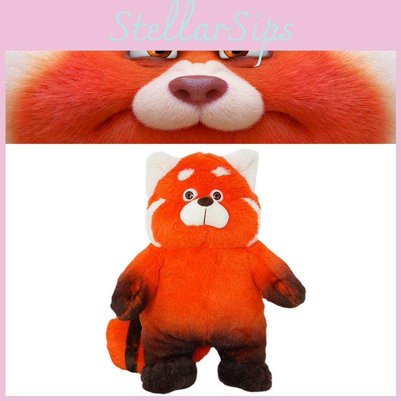 Panda Turning Red Plush Doll Kawaii Cute Anime Stuffed Birthday Gift For Kids