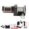 Electric Power Tow Winch with Remote Control Low Noise DC 12V 2500lb for ATV UTV
