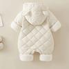 Infants and Young Children's Winter Outfit Thickened Hooded Cotton-padded Jacket Coat Newborn Boys and Girls Baby's Autumn and Winter Suit
