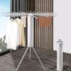 Umbrella Folding Clothes Drying Rack,Mini Telescopic Stand Coat Hanger,Aluminium Space Saving 6 Rods Pants Hangers for Travel