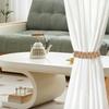 4Pcs Bohemian Braided Curtain Hooks Outdoor Curtain Tiebacks Curtain Ties Elegant Rustic Curtain Holdbacks Tie Backs Accessories Suitable for Home
