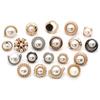 Pearl Shirt Buttons Versatile Round Metal Gold Buttons Women'S Clothes Shirt Cardigan Sweater Buttons