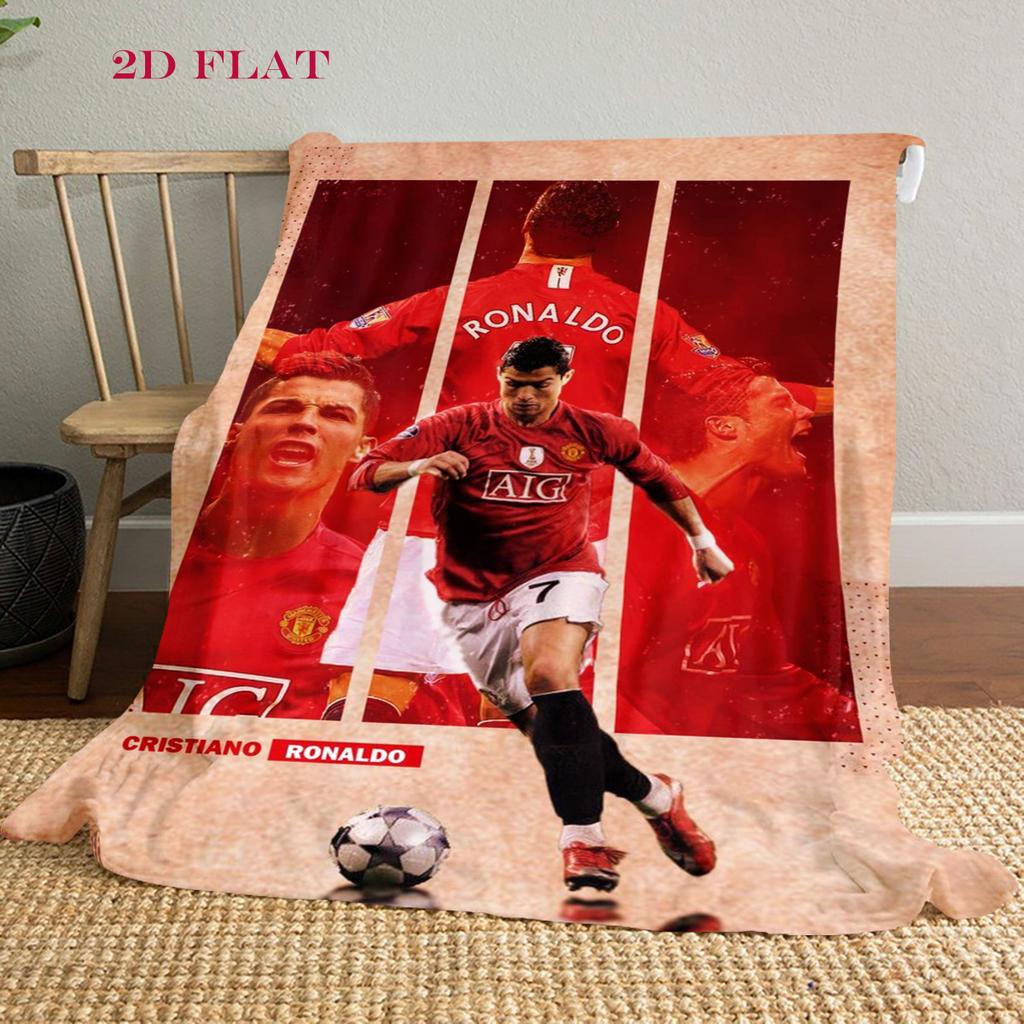 Cristiano Ronaldo: Legend Blue blanket blanket sofa blanket Office rest blanket sheet Machine washable