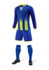 Комплект футбольной формы с длинным рукавом: Командные майки для мужчин, женщин и детей с печатью номера