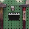 6Sets Pegboard Bins Plastic Storage Baskets Heavy-Duty Garage Workshop Craft Room Tool Organizers Pegboard Wall Storage