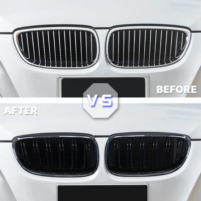 Передний бампер, решетка для почек для BMW E92 E93 M3 2010-2013, глянцевая черная двухлинейная решетка, Стайлинг автомобиля, гоночные решетки, запасная часть