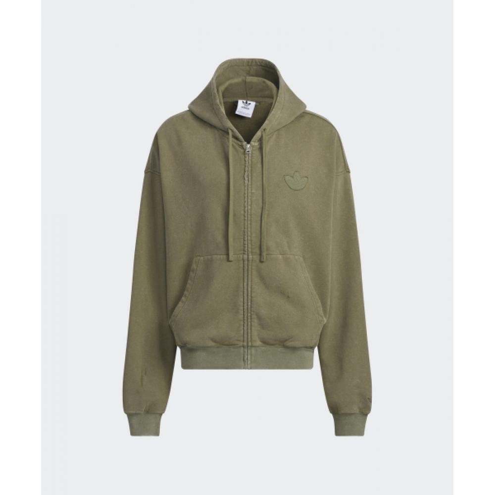 Adidas Куртка с капюшоном цвета хаки Jm7286