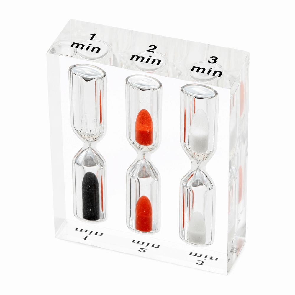 Colorful Acrylic Hourglass Timer Portable Sand Timer Clock 1/2/3/4/5 Minutes Hourglass School Use
