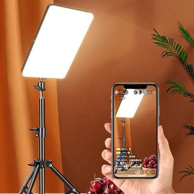 Комплект студийного освещения для фотосъемки со светодиодной панелью и регулируемыми штативами для прямых трансляций и видеосъемок