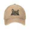 French Bulldog Puppy Dog Lover Men Women Baseball Caps Distressed Washed Hats Cap Retro Outdoor All Seasons Gift Cap