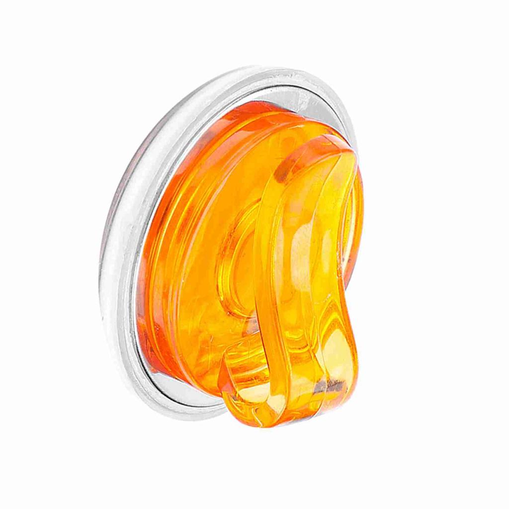 Прочный пластиковый зажим для шляпы для гольфа со съемным магнитным маркером для мяча оранжевый