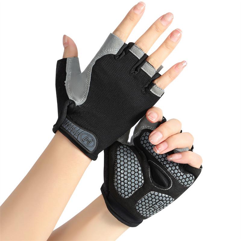 Breathable Non-Slip Half-Finger Cycling Gloves for Men & Women - Wear-Resistant, Sun Protection, Fitness & Outdoor Sports
