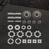 Metal Front and Rear Gear Differential Gear for 1/7 and 1/8 Truck Tractor Car Interior Parts Model Car Replacement