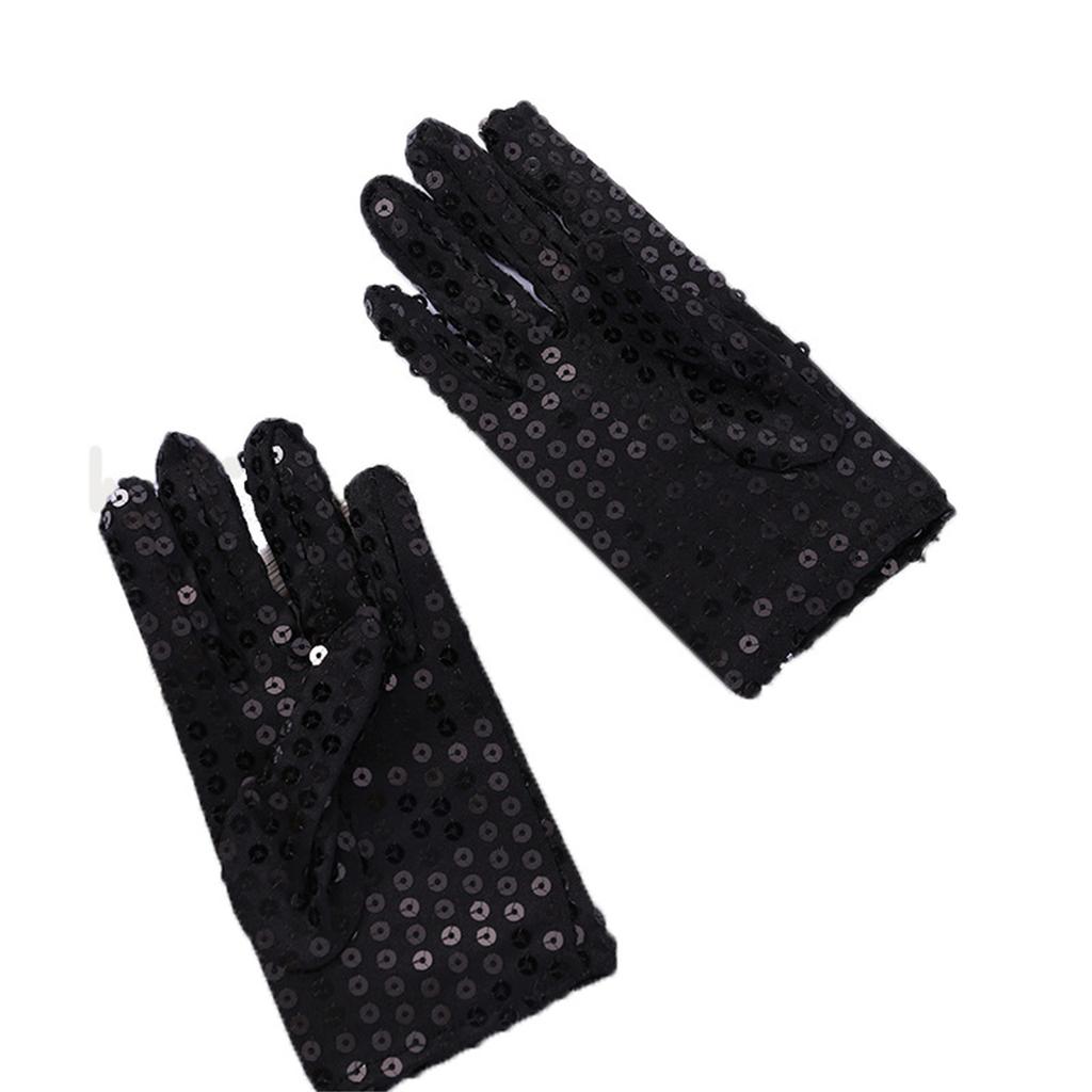 Детские блестящие перчатки с пайетками, легкие перчатки с полными пальцами, перчатки для пения, блестящие перчатки для танцев для рождественской вечеринки