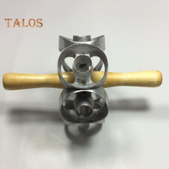 Stainless Steel Donut Mold 6-Cavity Cake Mold for Baking Circle Cookie Cutters Versatile Kitchen Tool for Cookies Biscuits Mini Cakes Snacks Desserts