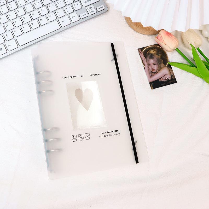 Фотоальбом на кольцах формата А5: Большая вместимость, вставного типа для фотографий 3 и 5 дюймов, идеально подходит для пар, семей и коллекционеров идолов.