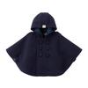 Плащ-накидка пончо из флиса, однотонный, сделано в Японии, для мальчиков и девочек, для малышей, для детей, детская одежда, бесплатная одежда, темно-синий [MIKI HOUSE] для детей 10-3860-491