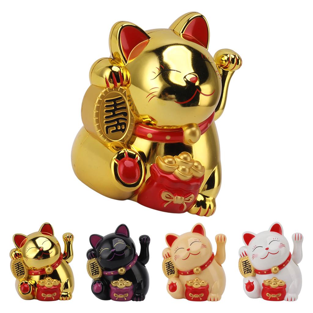 0,5 дюйма электрическая размахивающая рука Fortune Cat декоративные милые пластиковые украшения для кошек для кассового стола